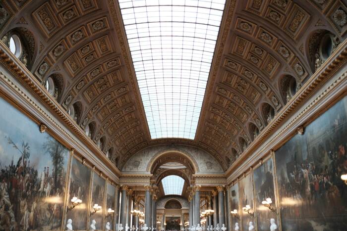 A photo of inside of the Palace of Versailles