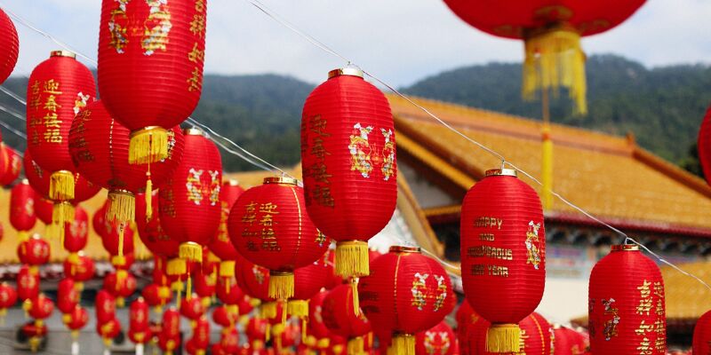 chinese new year lanterns map