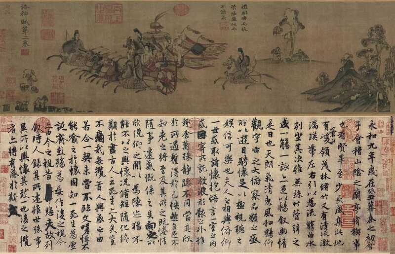 Famous arts from Eastern Jin Dynasty.