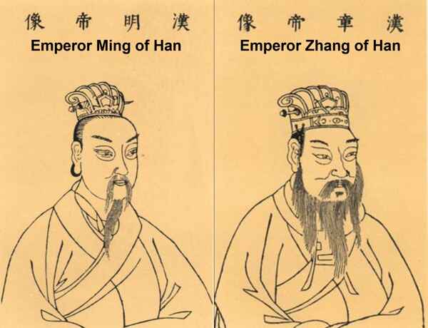 Portraits of Emperors Ming and Zhang