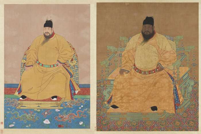 Portraits of the Hongxi and Xuande Emperors