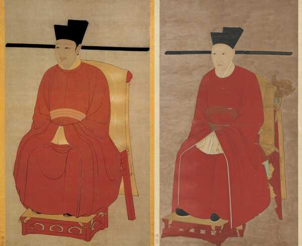 Portraits of emperors Huizong and Gaozong