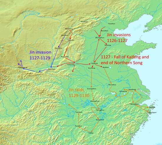 Jin invasions of Song, 1126-1130