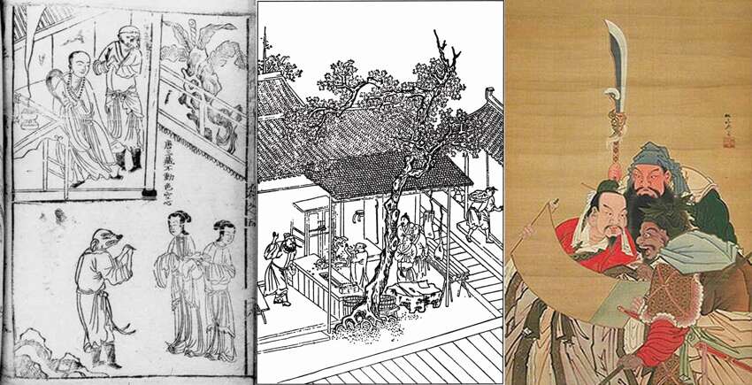 Illustrations for Journey to the West, Water Margin and Romance of the Three Kingdom