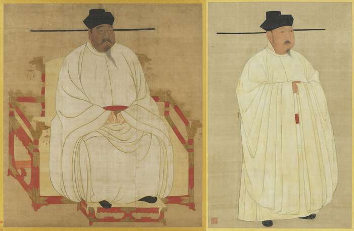 Portraits of Emperors Taizu and Taizong