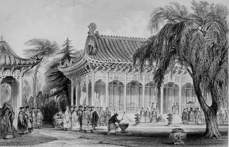 Drawing of the Old Summer Palace