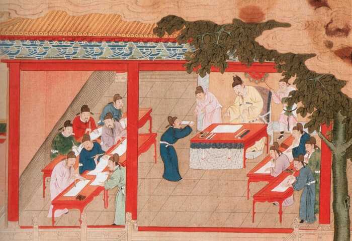 An illustration of the Palace Examination, Song Dynasty