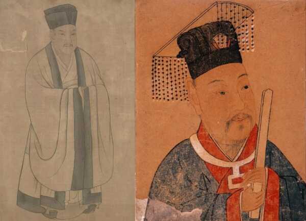 Portraits of Qin Hui and Shi Miyuan