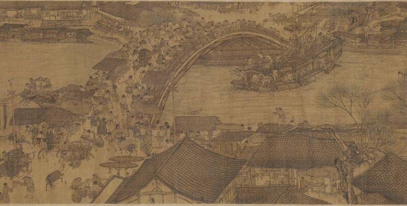 A section of Along the River During the Qingming Festival by Zhang Zeduan