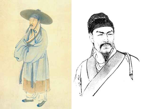 Portraits of Lu You and Xin Qiji