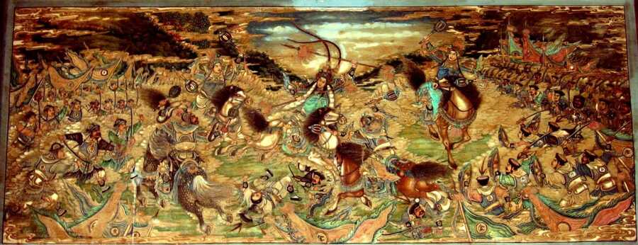 Mural in the Summer Palace of Yue Fei