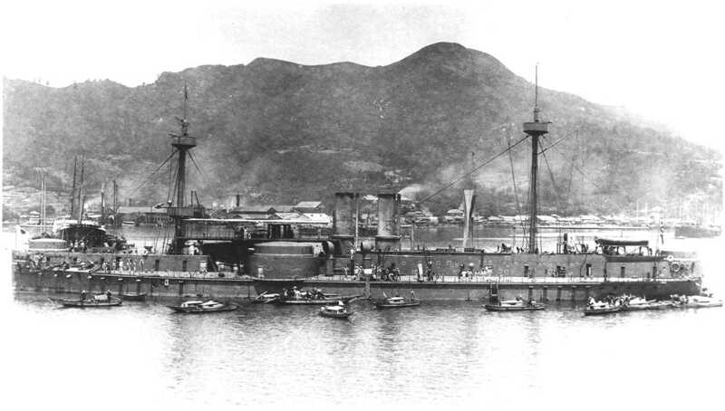 Zhenyuan Battleship of the Beiyang Fleet