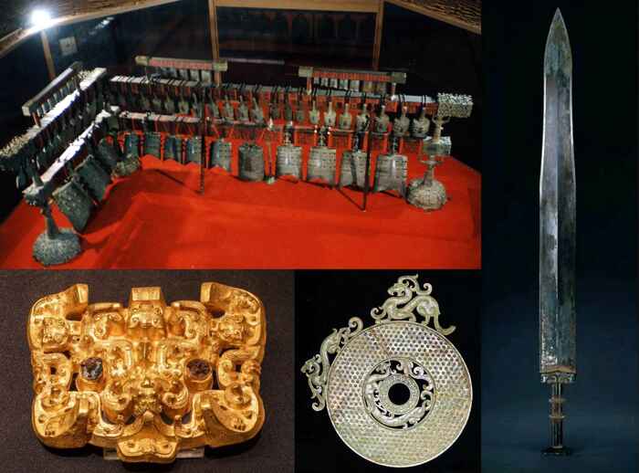 Artifacts and items showing Zhou Dynasty achievements